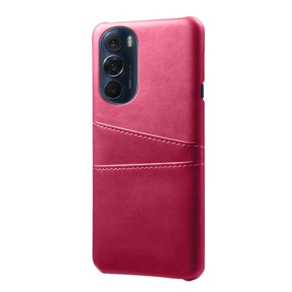 Motorola Edge X30 skal med korthållare - Rosa Rosa