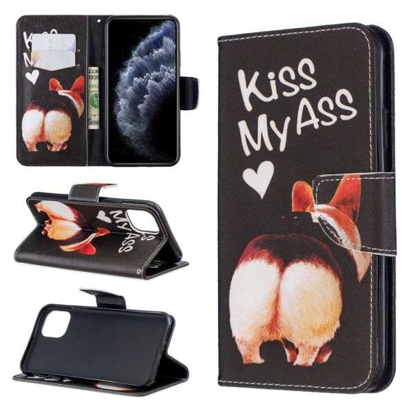 Wonderland iPhone 11 Pro Max kotelot - Kiss My Ass Black