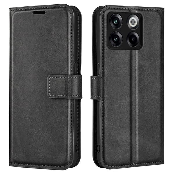 Læretui med Lommebok til OnePlus Ace Pro / 10t - Svart Black