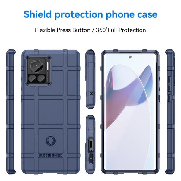 Rugged Shield Motorola Edge 30 Ultra skal - Blå Blå