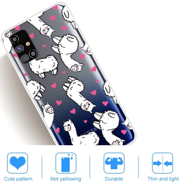 Deco Samsung Galaxy M31s cover - Hvid White