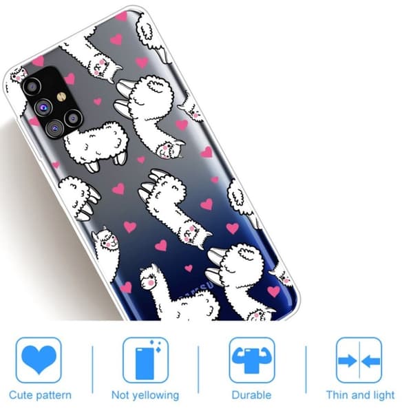 Deco Samsung Galaxy M31s kotelot - Alpakka White