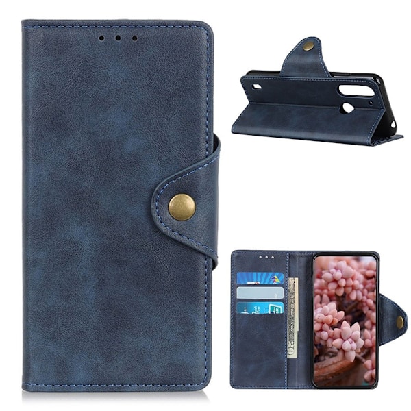 Alpha Motorola One Fusion Etui - Blå Blue