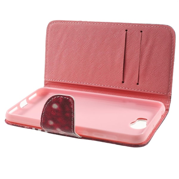 Huawei Y5 II retrotyylinen nahkakotelo - Ota rauhassa Pink