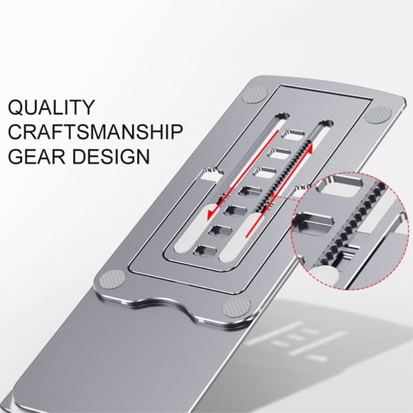Universal telefonholder i aluminium - Grå Silver grey