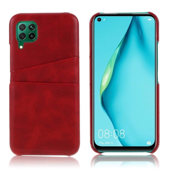 Dual Card Cover - Huawei P40 Lite / Nova 6 SE - Rød Red