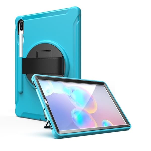 Samsung Galaxy Tab S6 360 sving combo etui - Baby Blå Blue