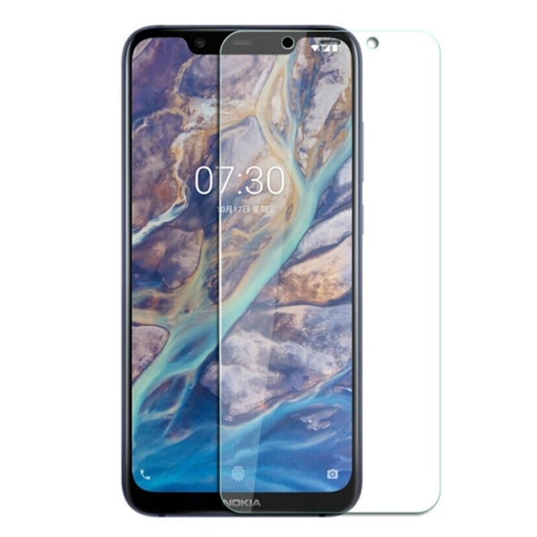 Nokia 8.1 kaarevat reunat karkaistu Lasi näytönsuoja Transparent