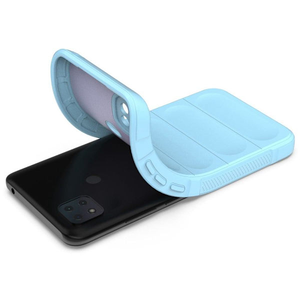 Blødt grebsformet cover til Xiaomi Redmi 9C - Blå Blue