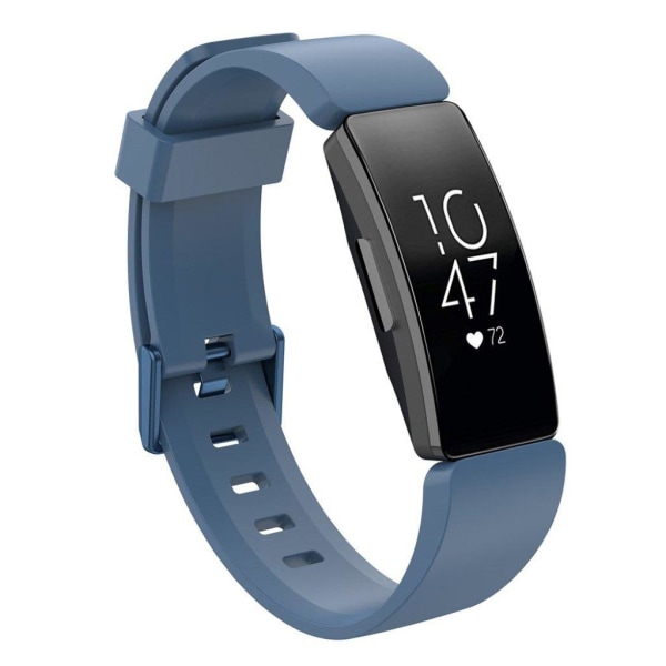 Fitbit Inspire / Inspire HR klockband av silikon - Storlek L / B Blå