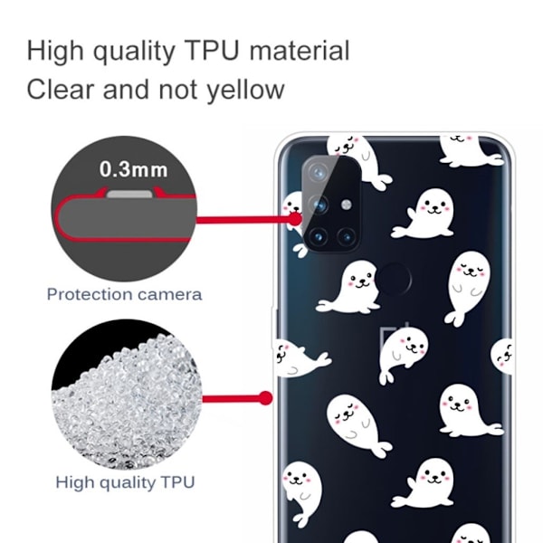 Deco OnePlus Nord N10 5G Etui - Sel White