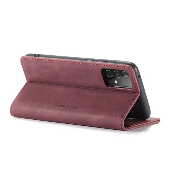 CaseMe Samsung Galaxy A52 5G vintage-kotelo - Punainen Red