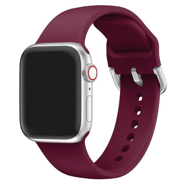 Apple Watch Series 5 40mm silikone Urrem - Vinrød Red