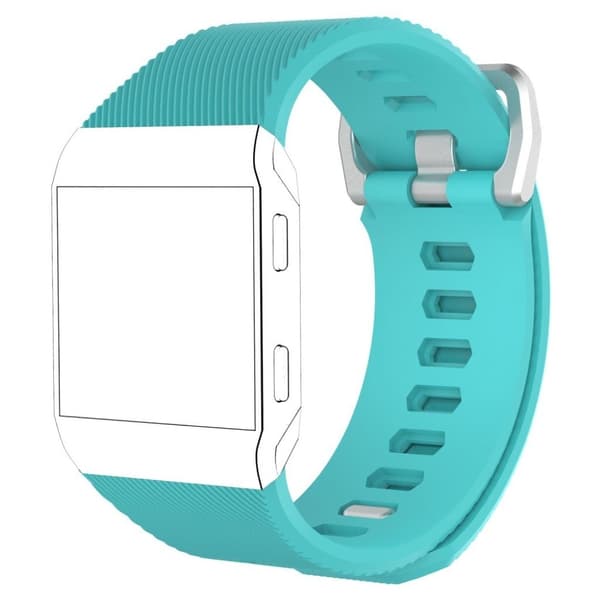 Fitbit Ionisk twill silikon se bandet - cyan - Størrelse L Green