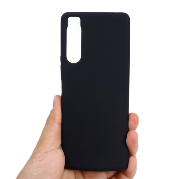 Matte Liquid silikone cover til Sony Xperia 5 IV - Sort Black