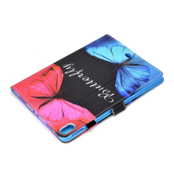 iPad Pro 11" (2018) mønstered læder flip etui - Livlige Sommerfu Multicolor