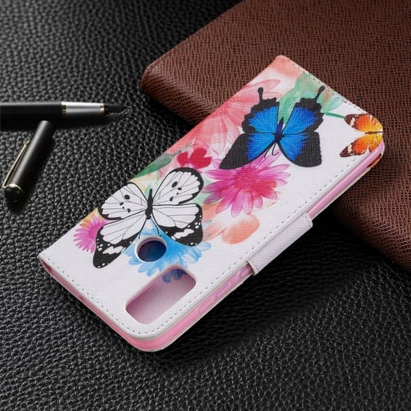 Wonderland Huawei P Smart 2020 Etui - Livlige Sommerfugle Multicolor