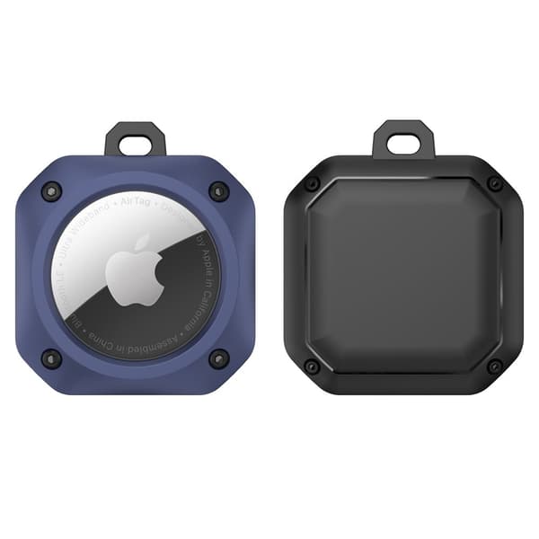 AirTags TPU-deksel med nøkkelring - Blå Blue