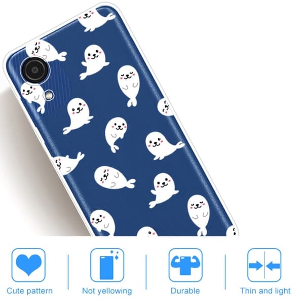 Deco Samsung Galaxy A03 Core Etui - Sæler White