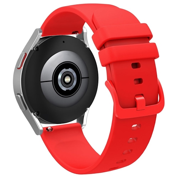 20 mm universellt enkelt klockarmband i silikon - Röd Röd