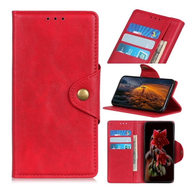 Alpha Samsung Galaxy A82 5G Läppäkotelo - Punainen Red