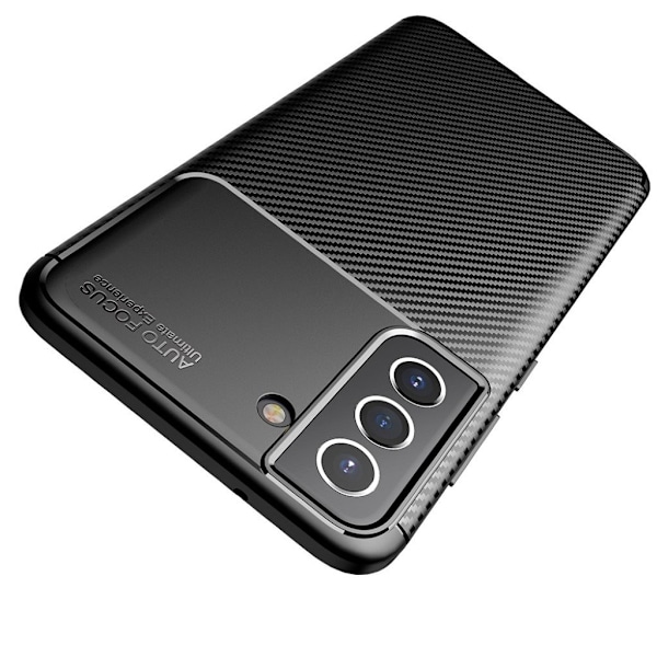 Carbon Shield Samsung Galaxy S21 FE Etui - Svart Black