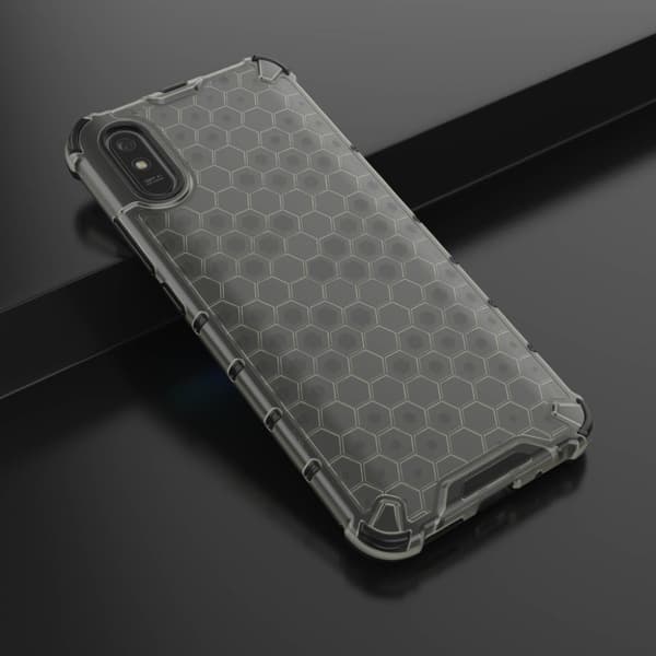 Bofink Honeycomb Xiaomi Redmi 9A kotelot - Harmaa Silver grey
