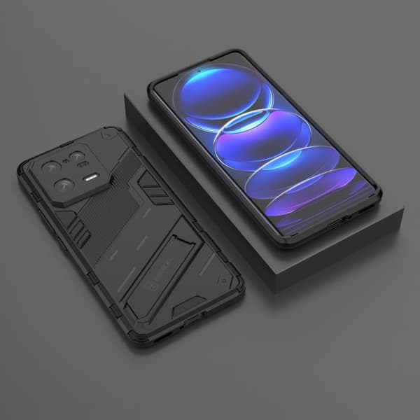 Stødsikker Hybrid Cover med A Moderne Touch til Xiaomi 13 Pro - Sort Black
