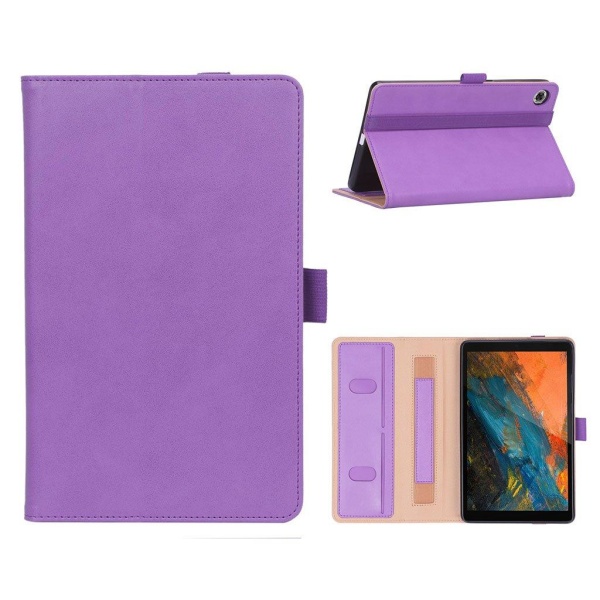 Lenovo Tab M8 business style leather case - Purple Purple