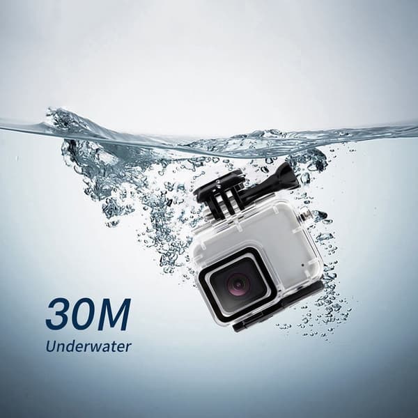 GoPro HERO7 Hvid/Sølv 30m vandtæt etui Silver grey