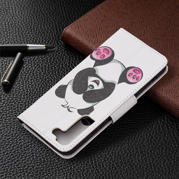 Wonderland Samsung Galaxy S22 Plus Flippetui - Panda Multicolor