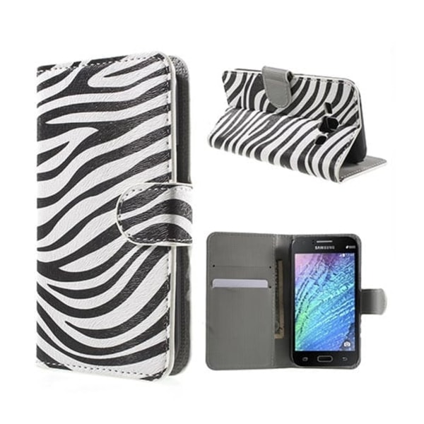 Moberg (Zebra) Samsung Galaxy J1 Fodral multifärg