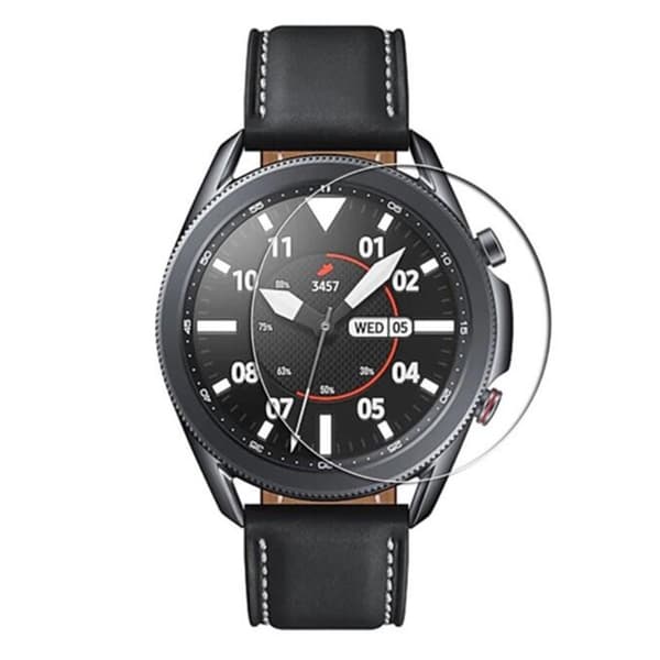Samsung Galaxy Watch 3 (45mm) arc edge tempered glass screen protector Transparent