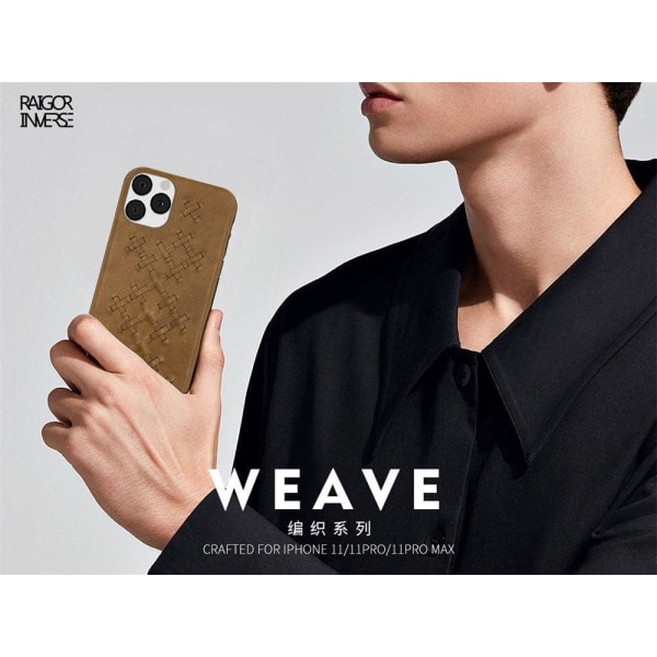 Raigor Inverse WEAVE cover til iPhone 11 - Brun Brown