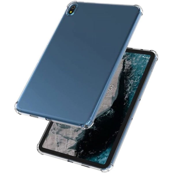 Clear flexible TPU cover for Nokia T20 Transparent