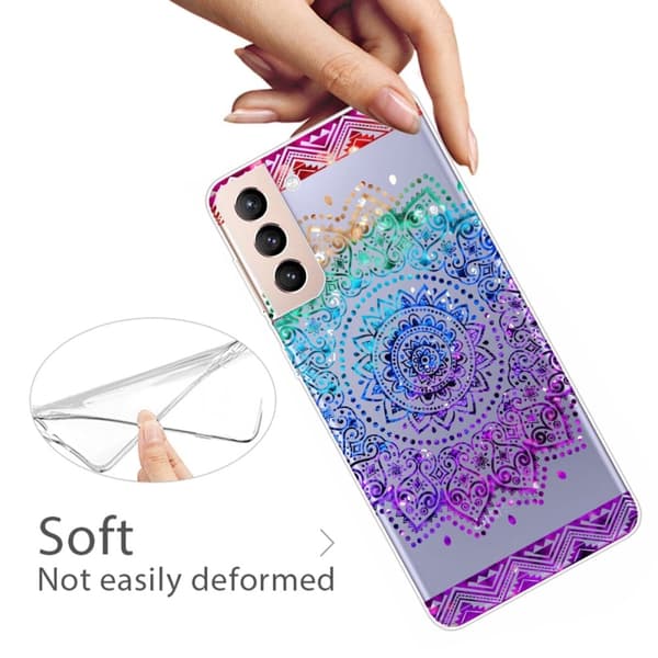 Deco Samsung Galaxy S22 Etui - Farverig Mandala Mønster Multicolor