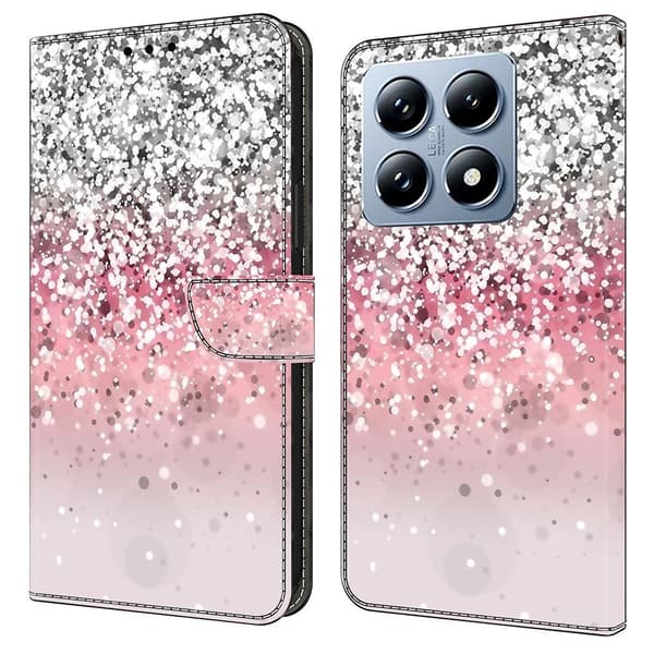 Wonderland Xiaomi 14T Pro flip etui - Gradient Pink