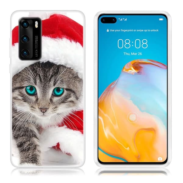 Deco Huawei P40 kuoret - Kissa hatussa Multicolor