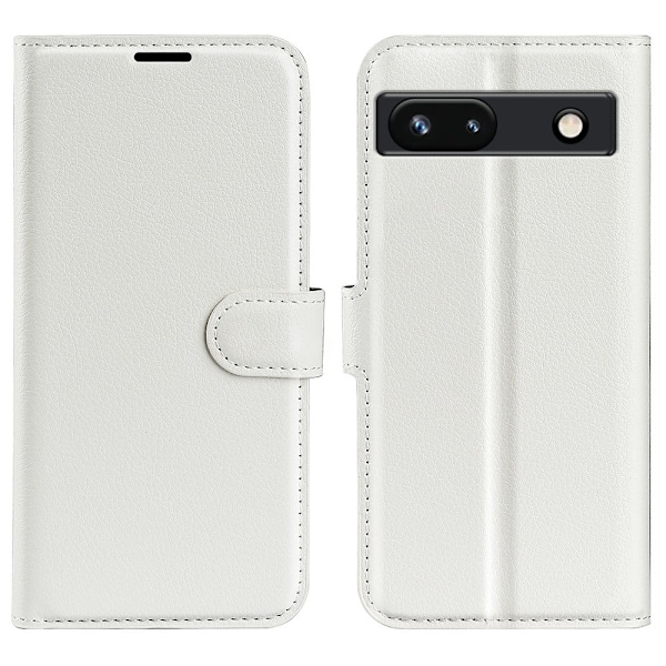 Klassisk Google Pixel 7a Flip Etui - Hvid White