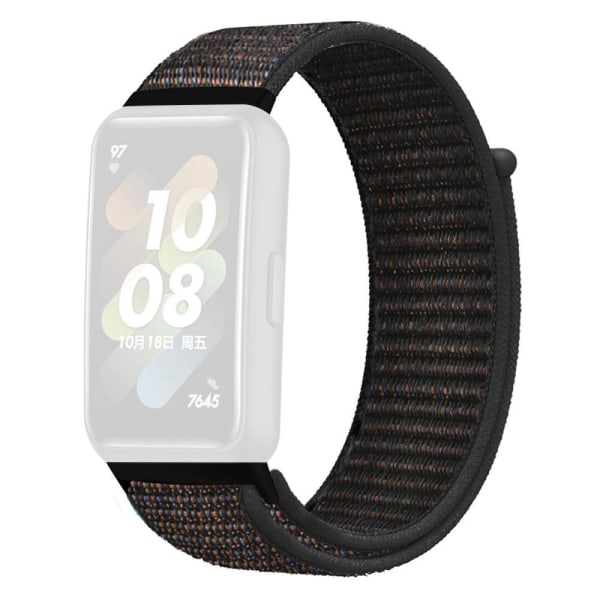 Huawei Band 7 nylon watch strap - Black Svart