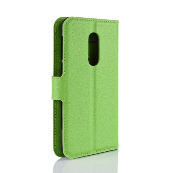 Alcaltel 3 mobilfodral konstläder silikon plånbok stående - Grön Grön