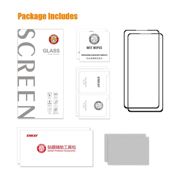 2pcs HAT PRINCE 0.26mm glass screen protector for Asus Zenfone 9 Transparent