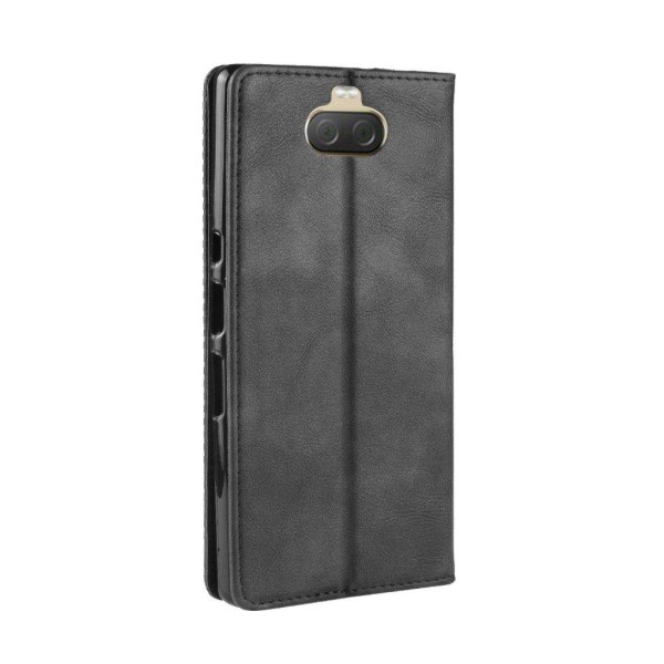 Sony Xperia 10 Vintage läderfodral - Svart Svart