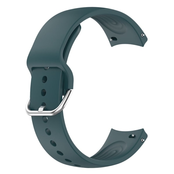22 mm universal klockarmband i silikon med metallspänne - Grönt Från Tallbarr Grön