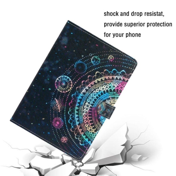 iPad 10.2 (2019) trendy patterned leather flip case - Colorful P Multicolor