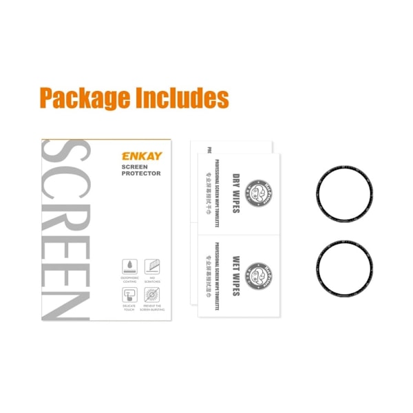 2Pcs ENKAY Garmin Epix 3D buet ultraklar skærmbeskytter Transparent