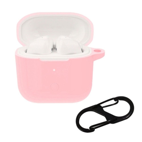 Silicone case with buckle for Xiaomi Redmi Buds 3 - Pink Rosa
