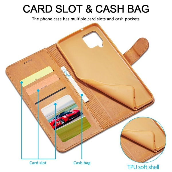 LC.IMEEKE Samsung Galaxy A42 5G flip etui - brun Brown