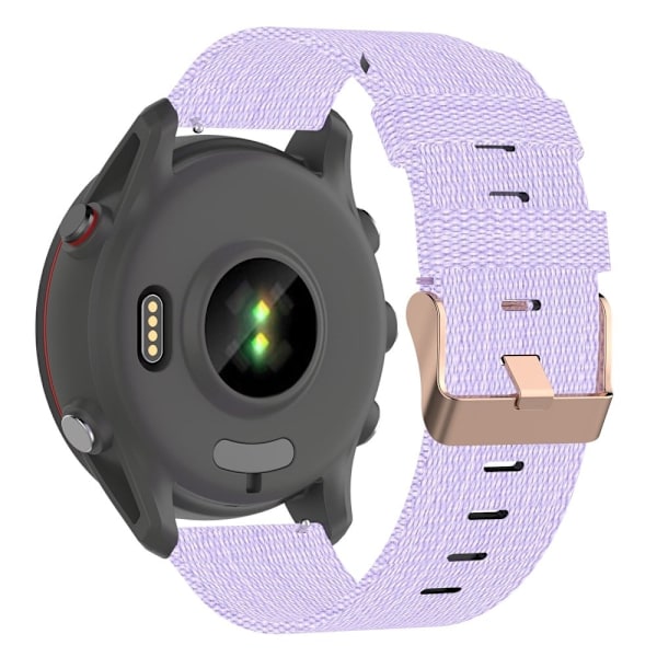 20 mm universellt klockarmband i nylon - Ljuslila Lila
