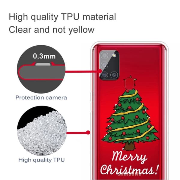 Juleveske til Samsung Galaxy A21s - Gledelig Jul Green